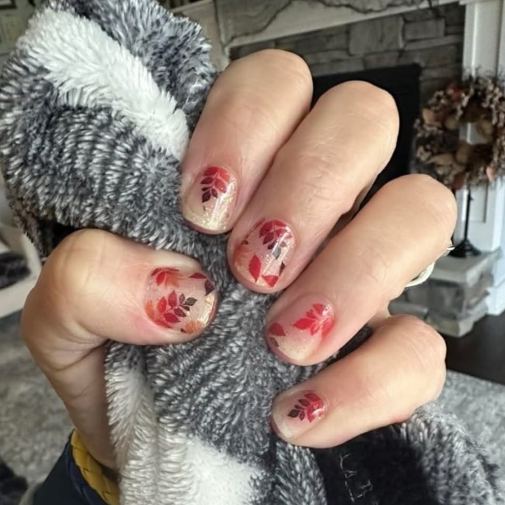 *Retired* Color Street: Happy Harvest | Fall Leaves Autumn Orange Brown Glitter